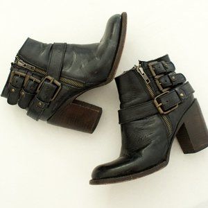 Freebird Black Buckle Boots